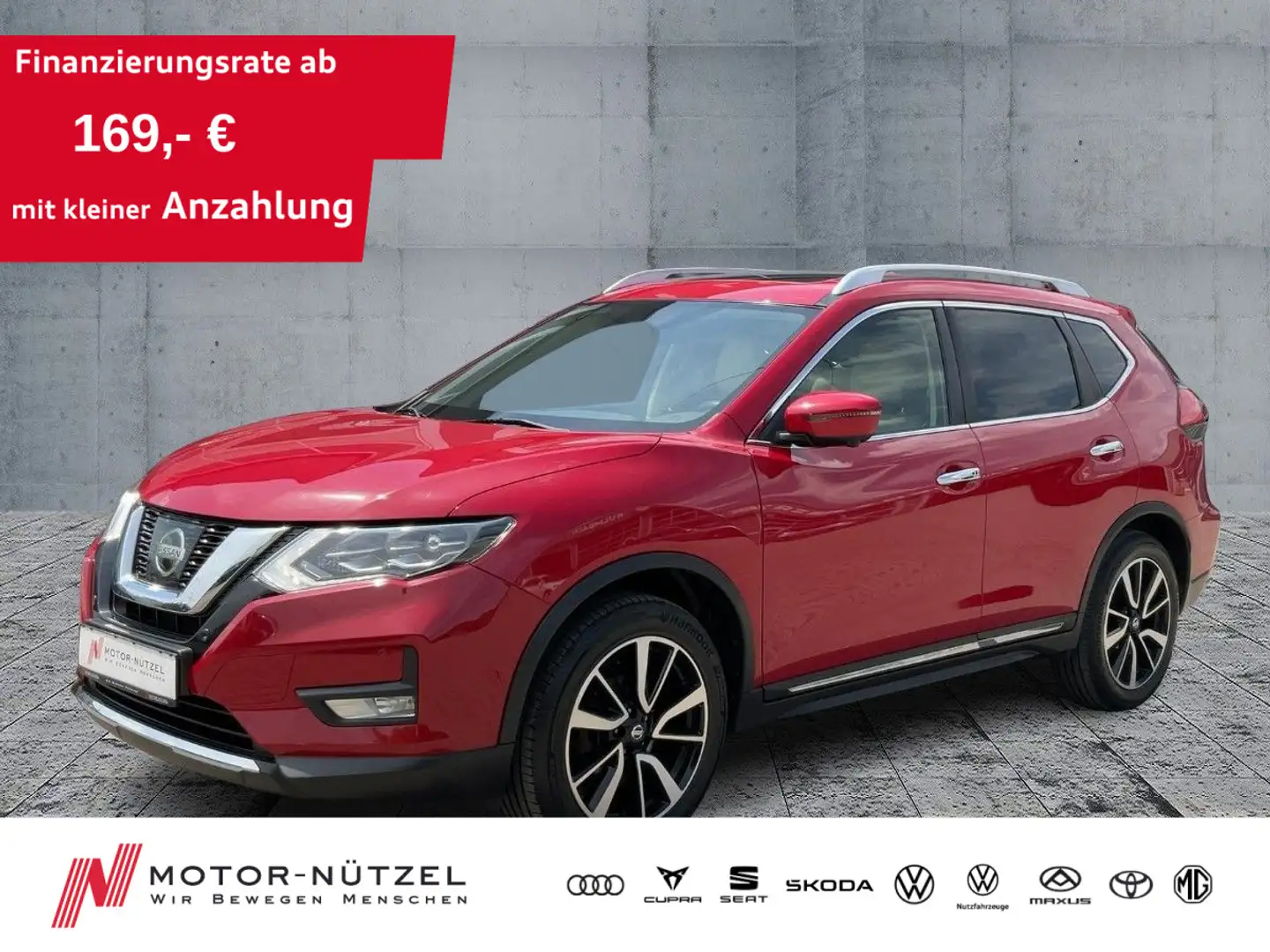 Nissan X-Trail 1.6 DIG-T TEKNA LED+PANO+NAVI+ACC+360° Rouge - 1