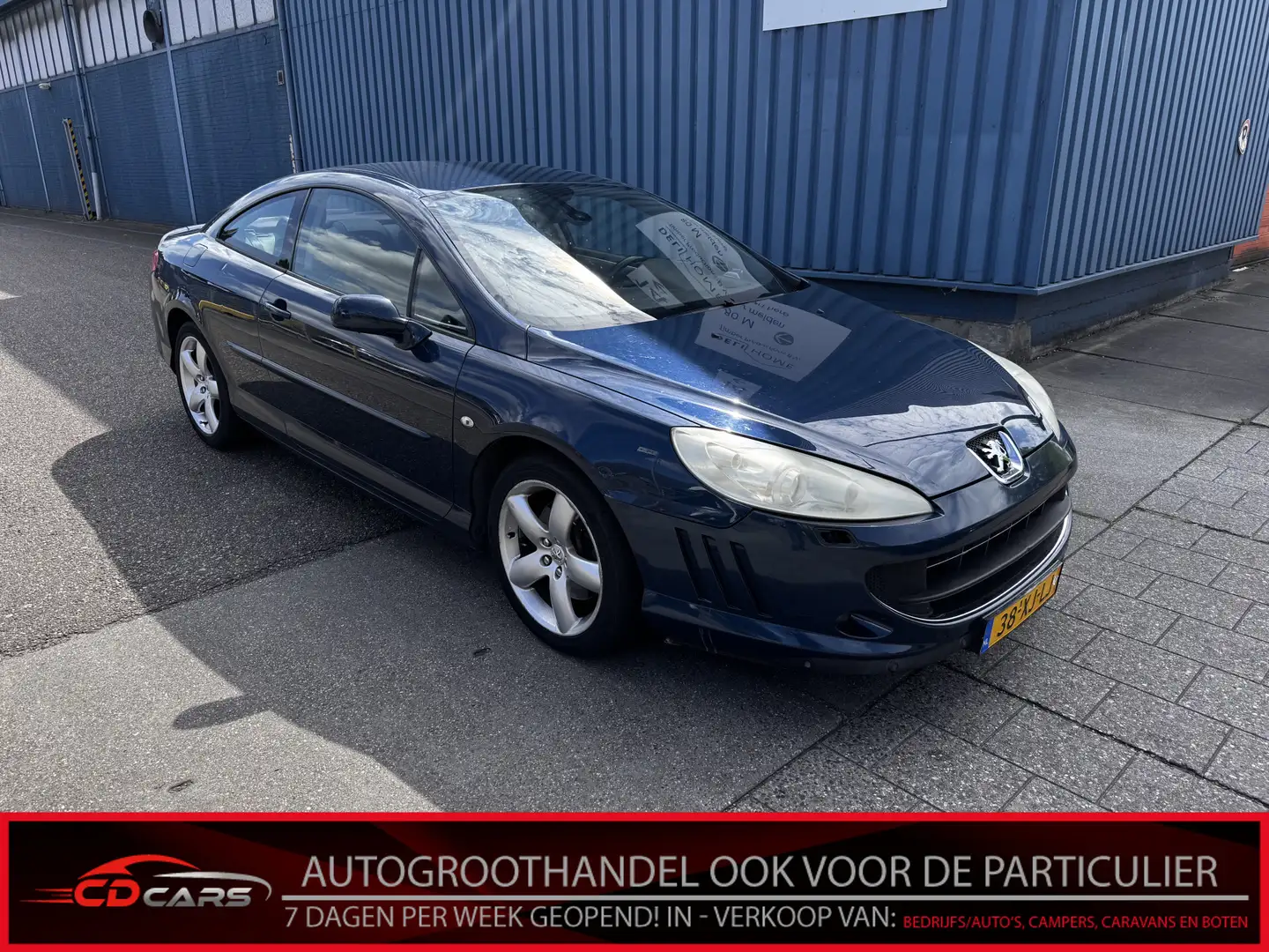Peugeot 407 Coupé 3.0-24V Pack Leder, Clima, Navi, Cruise cont Blauw - 1