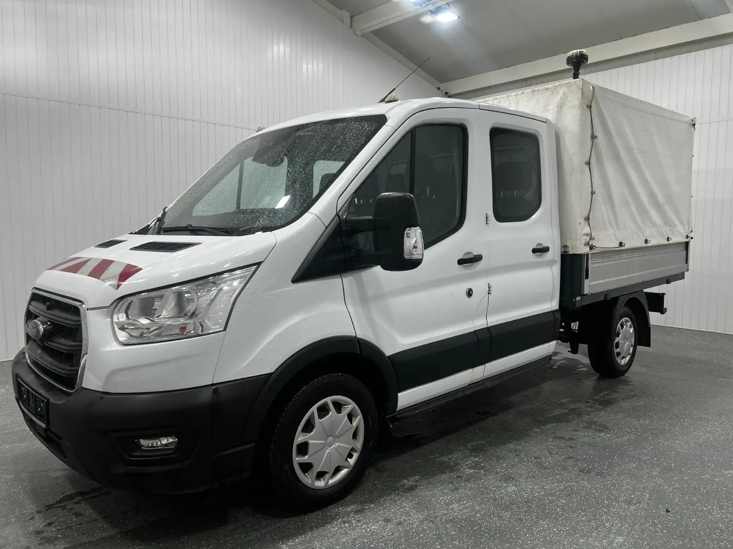 Ford TRANSIT 310 2.0 PRITSCHE (DoKa) + PLANE |NP50,7€ Weiß - 1