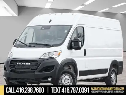 White 2025 RAM ProMaster Van Front-Wheel Drive 9-Speed Automatic