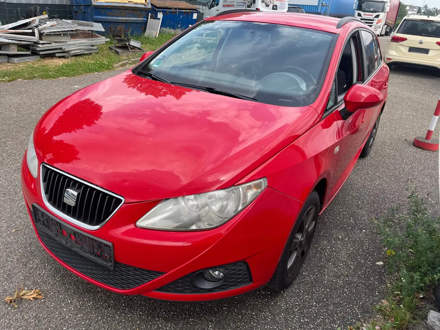 SEAT Ibiza Style 1,6 Tdi Ahk Euro 5 Rouge - 1