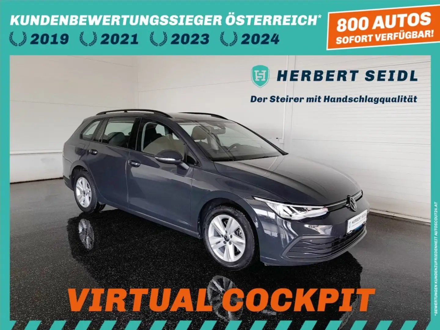 Volkswagen Golf VIII Variant LIFE 2,0 TDI *VOLL-LED / VIRTUELL PRO / NAVI / ACC / TRAVEL ASSIST / LENKRAD & SITZHZG / PDC VO&HI* Grau - 1