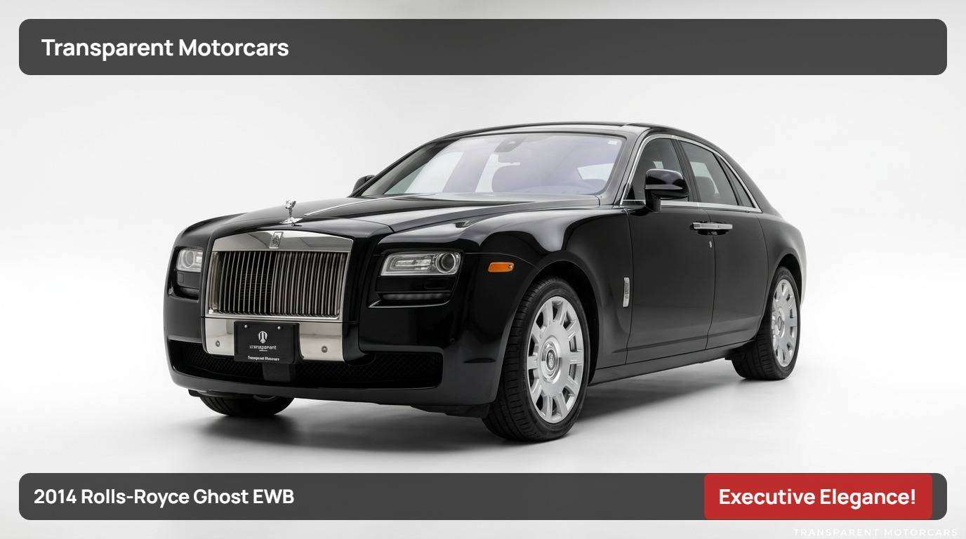 2014 Rolls-Royce Ghost Low Kms/Highly Optioned/Executive Elegance