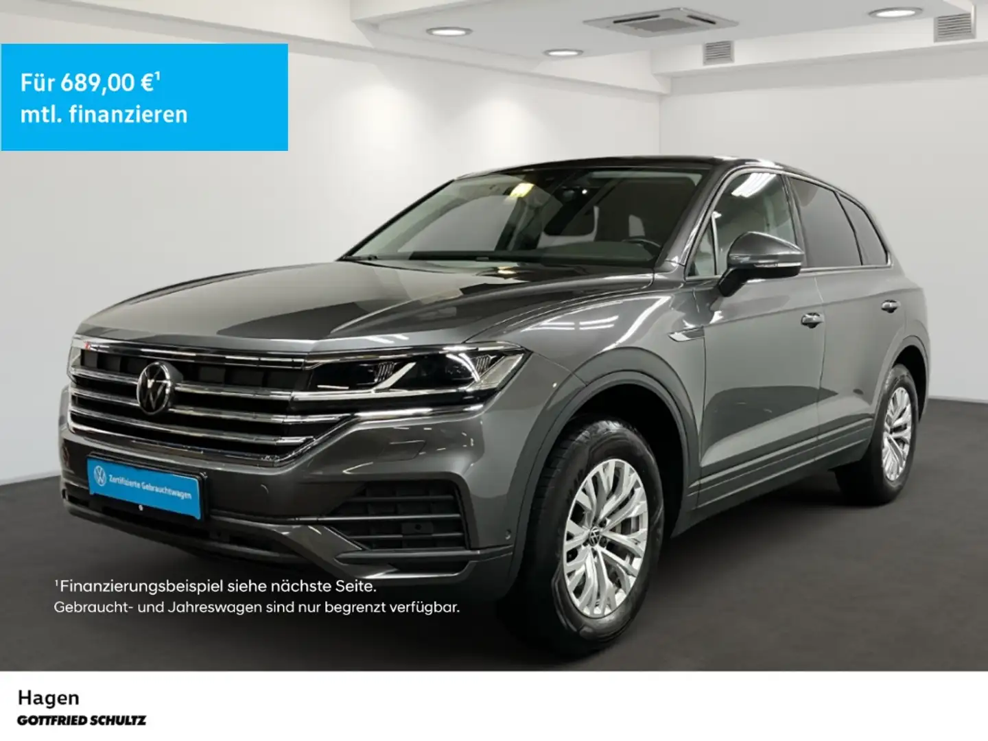Volkswagen Touareg 3.0 TDI 4M tiptr. LED NAV AHK LEDER KAMERA Gris - 1