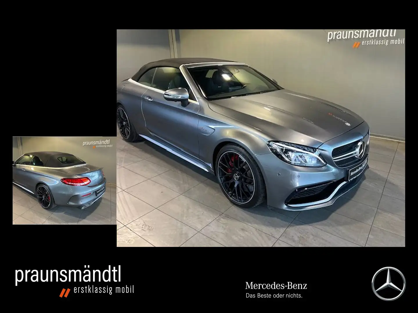 Mercedes-Benz C 63 AMG C 63 S AMG Cabrio Sound/Dist/360°/DriversPackage Grau - 1