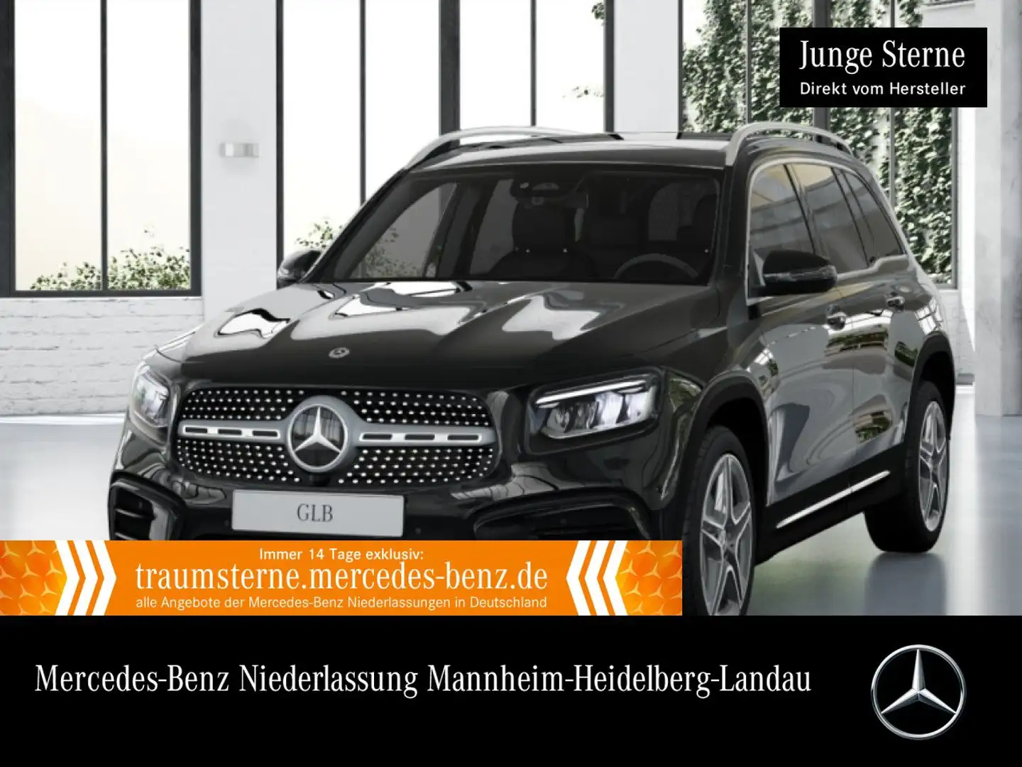 Mercedes-Benz GLB 200 AMG+PANO+360°+LED+TOTW+KEYLESS+7G Schwarz - 1