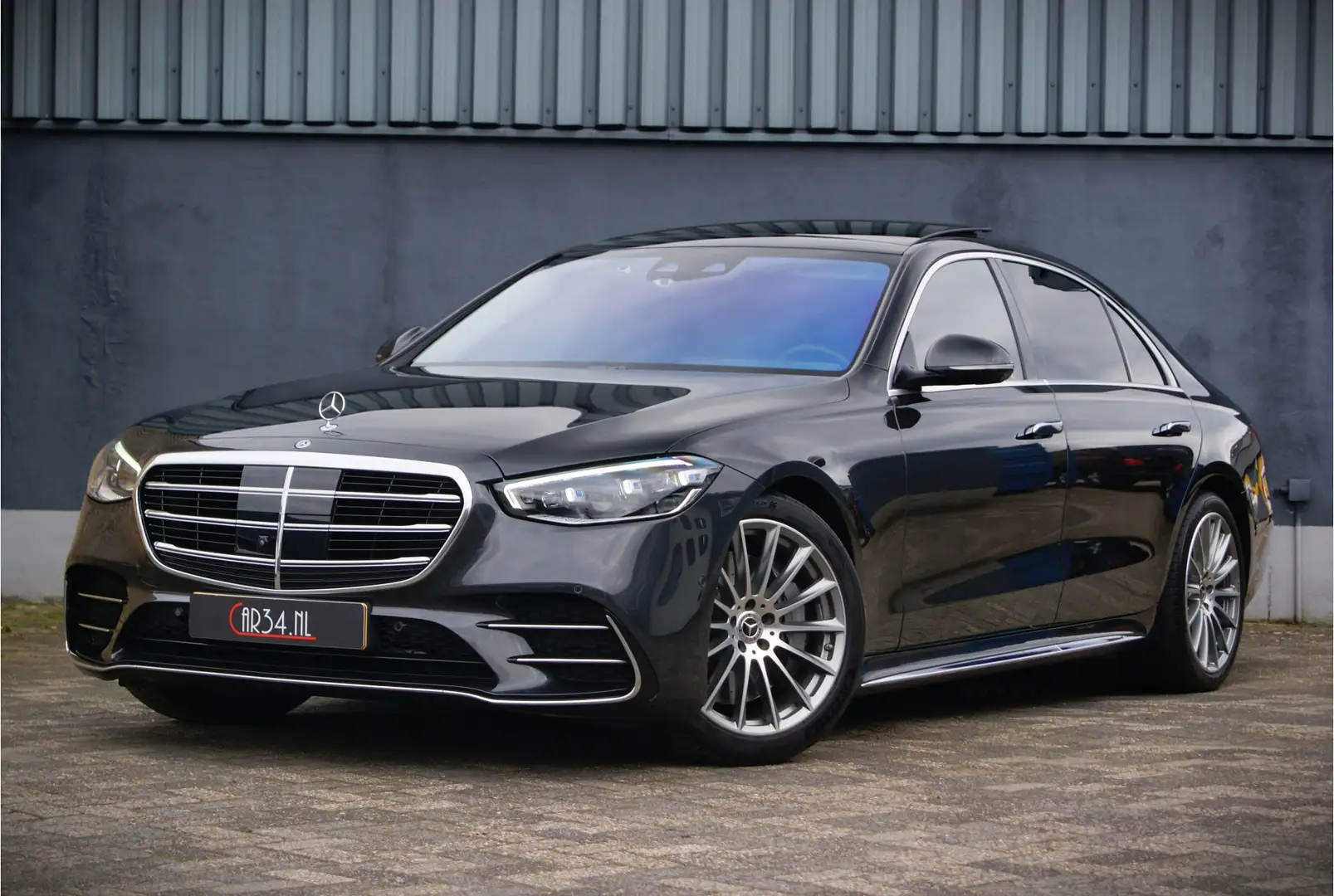 Mercedes-Benz S 500 4MATIC Lang AMG Line NL Auto/Pano/4W best./Burmest Šedá - 1