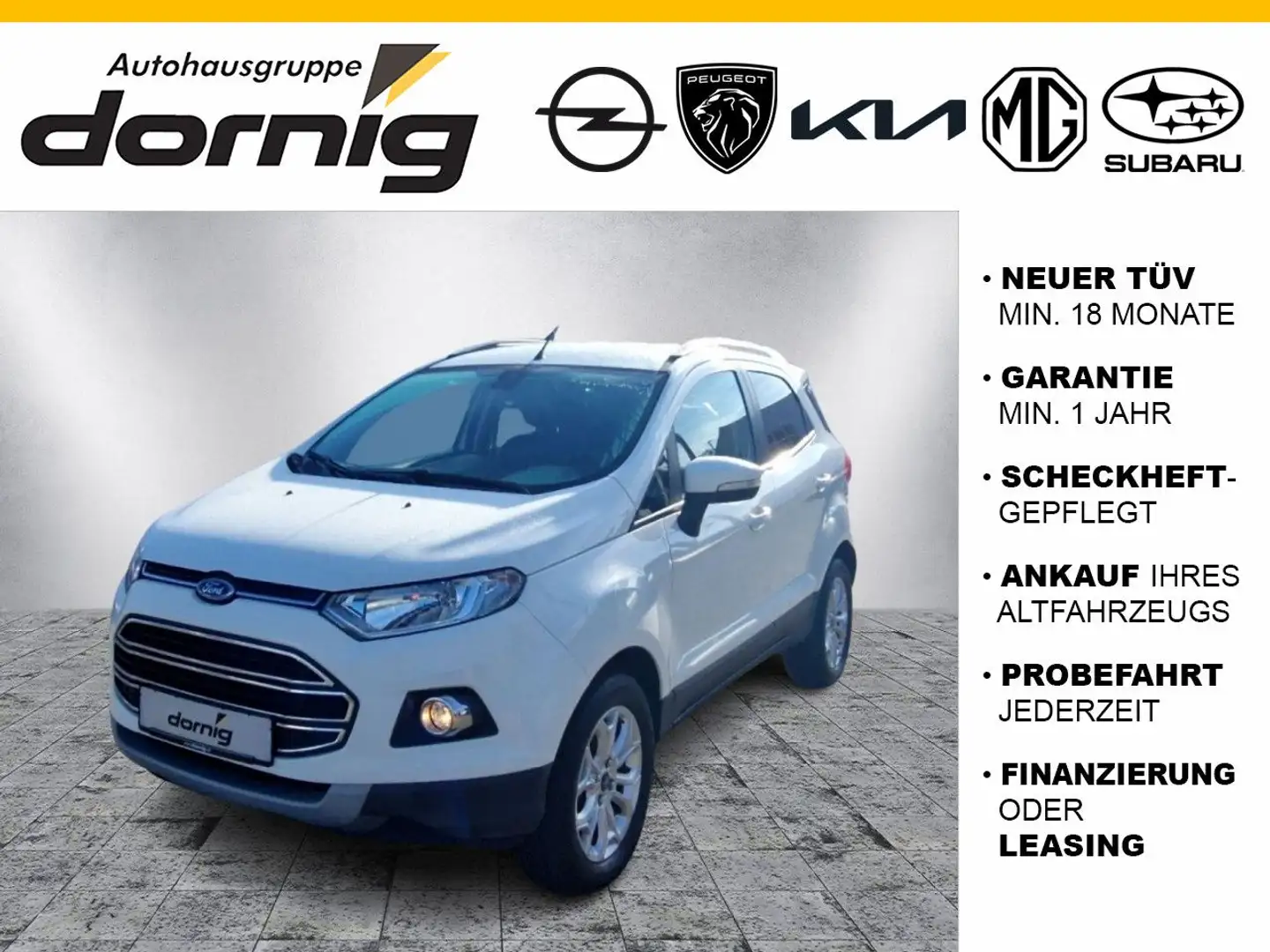 Ford EcoSport Titanium,Navi,PDC,SHZ Weiß - 1