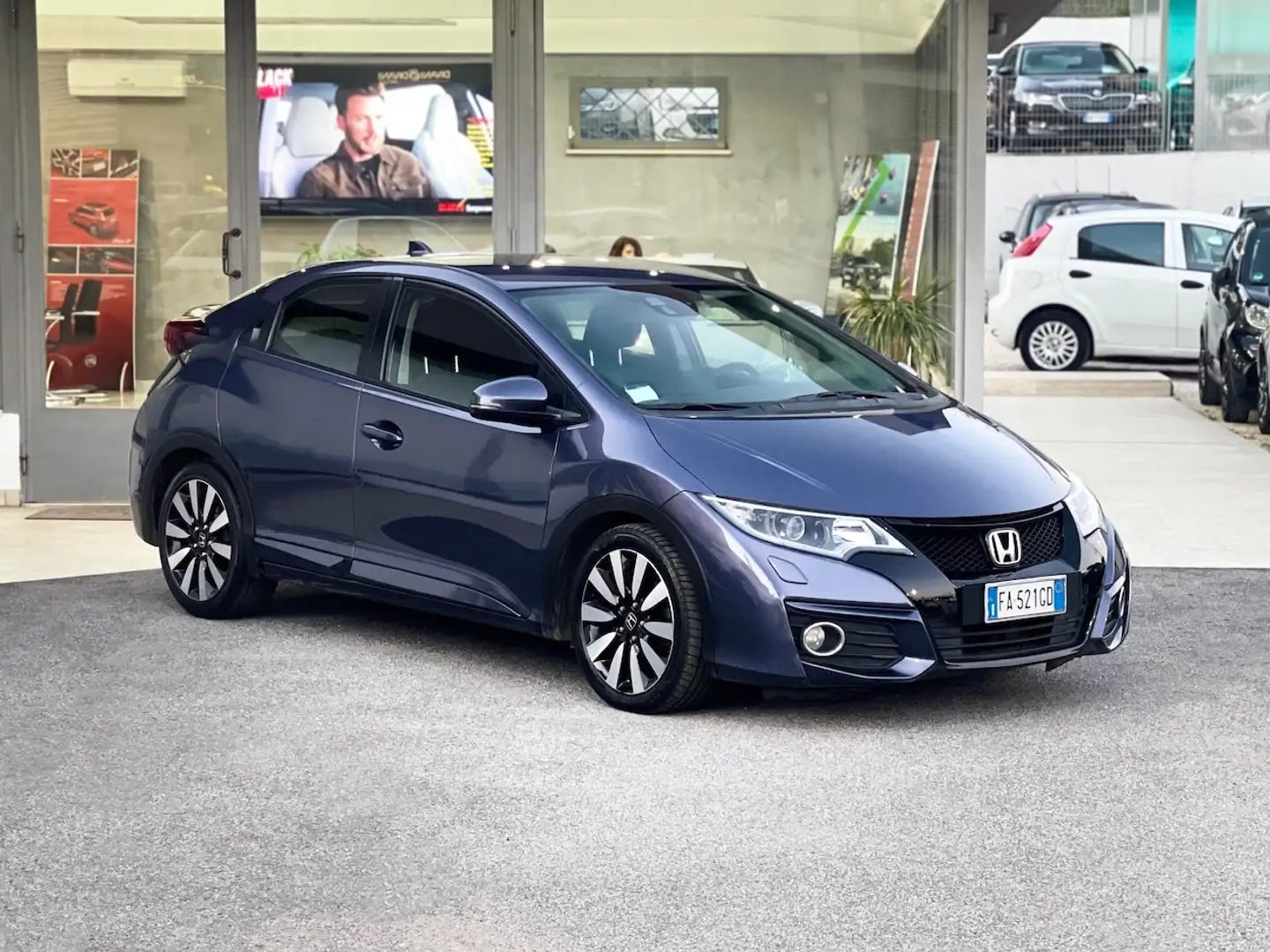 Honda Civic 1.4 Benzina 99CV E6 - 2015 Bleu - 1