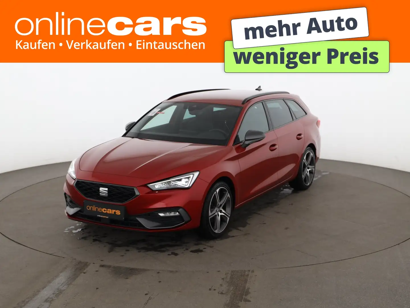 SEAT Leon SP 1.5 eTSI FR Aut LED RADAR LEDER NAV R-CAM Rouge - 1