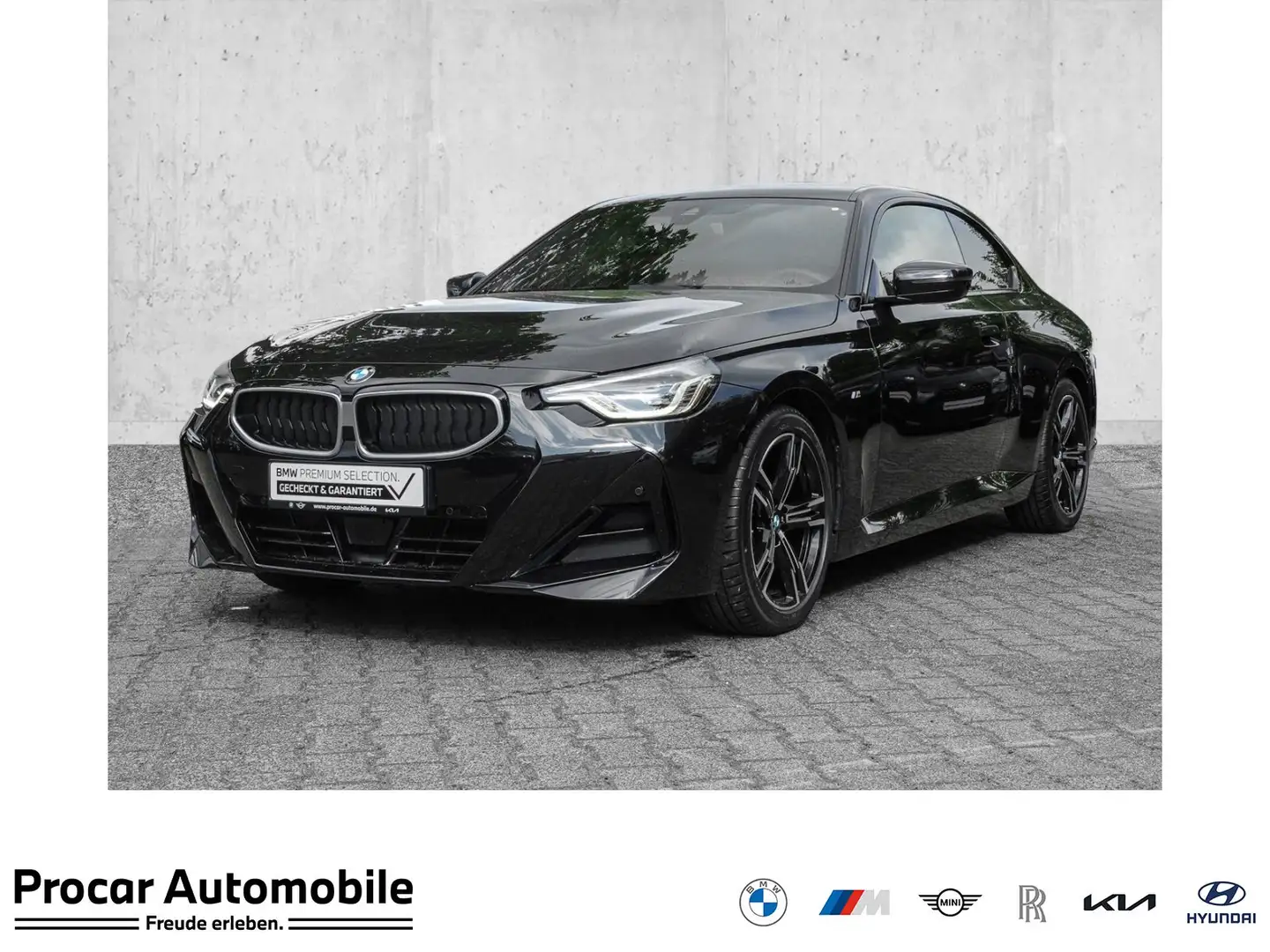 BMW 220 d Coupé M Sport Aut. RFK NAVI LED Sound Syst. DAB Schwarz - 1