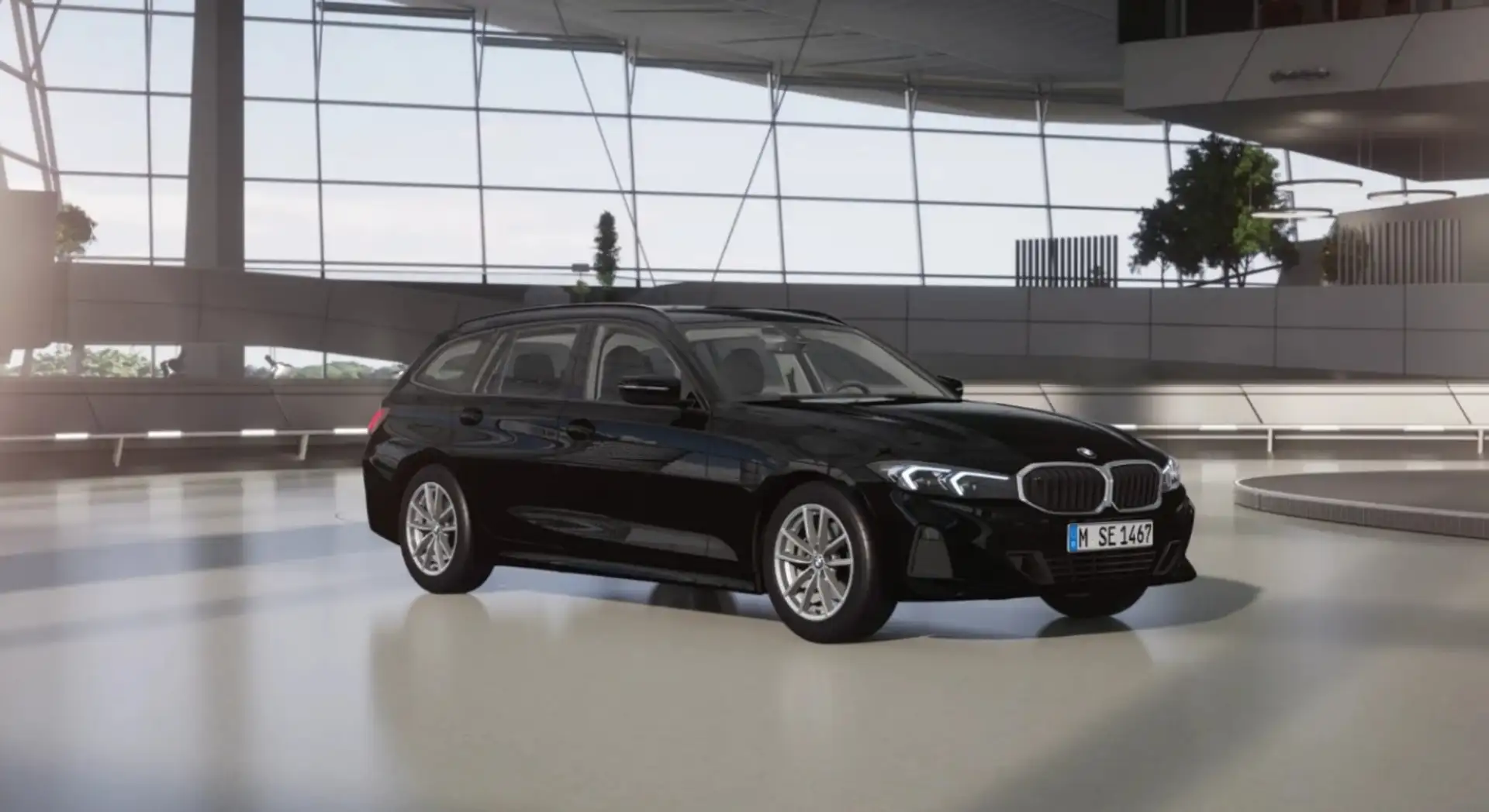 BMW 318 i Touring !! HERBSTKNALLER !! frei änderbar!! Schwarz - 1