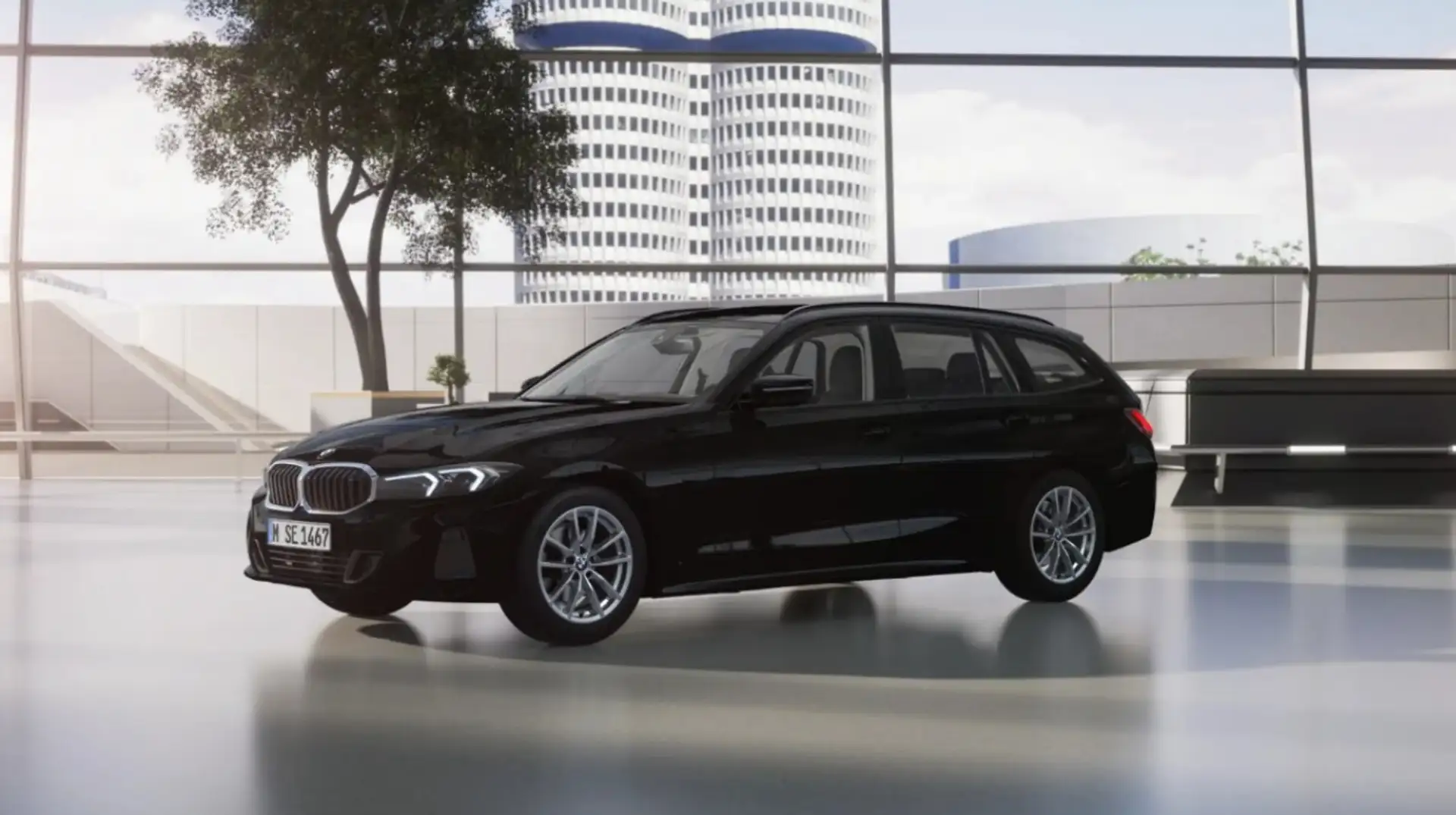 BMW 318 i Touring !! HERBSTKNALLER !! frei änderbar!! Schwarz - 2