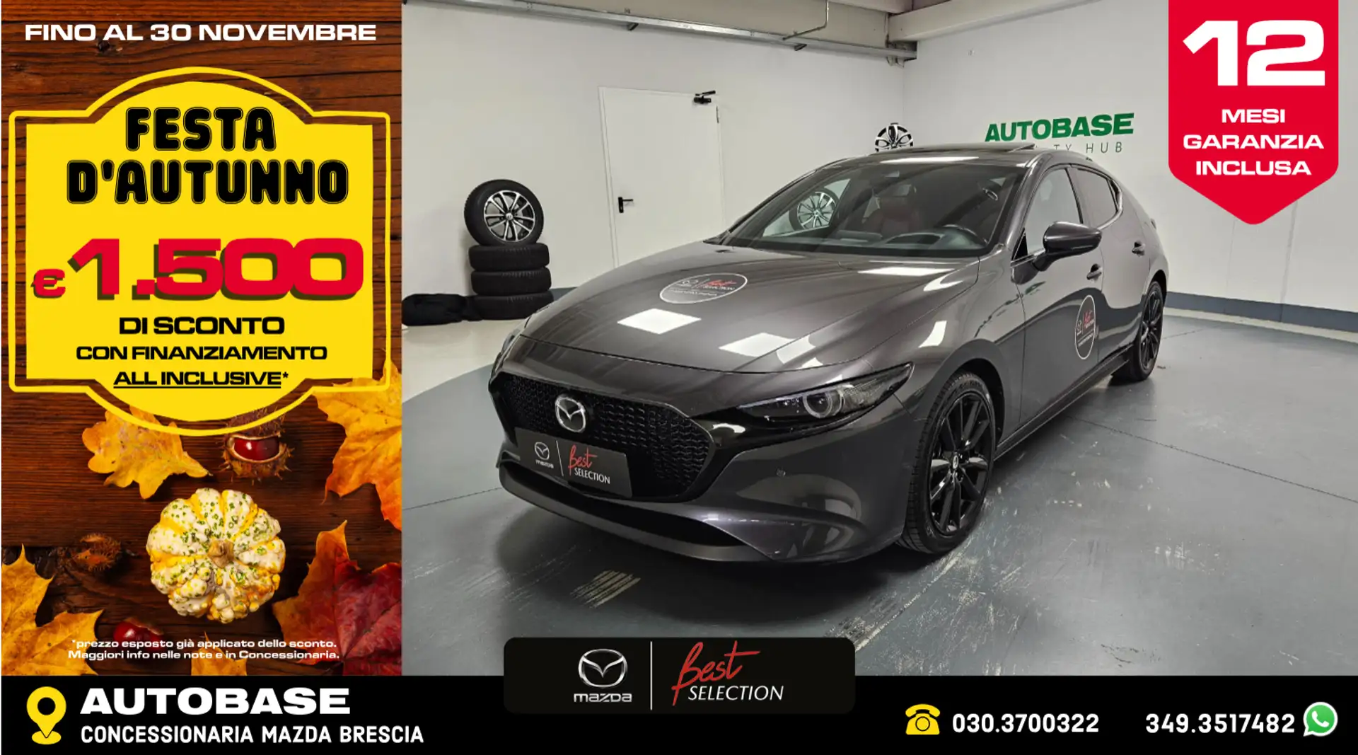 Mazda 3 3 5p 2.0 m-hybrid Exclusive Design Pack 186cv Gris - 1