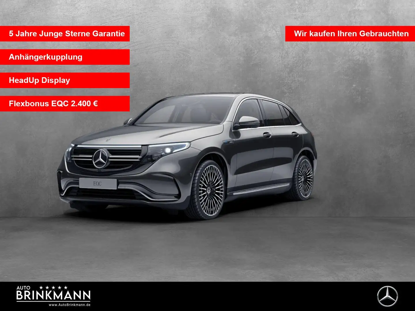 Mercedes-Benz EQC 400 EQC 400 4MATIC AMG-LINE/AHK/HEAD-UP/PANO/360°KAM Gris - 1