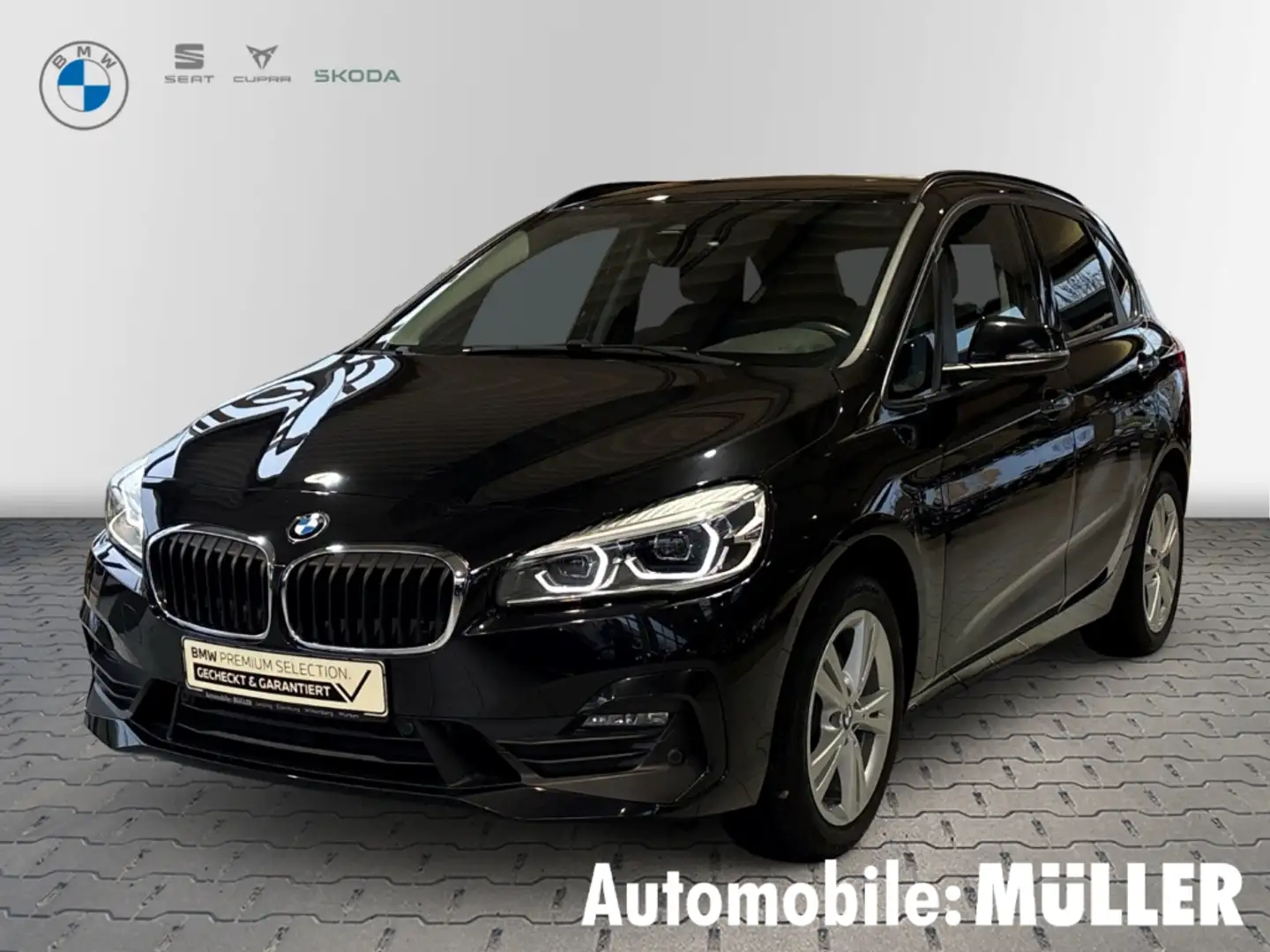 BMW 218 Active Tourer d Park-Assistent LED El. Heckklappe Zwart - 1