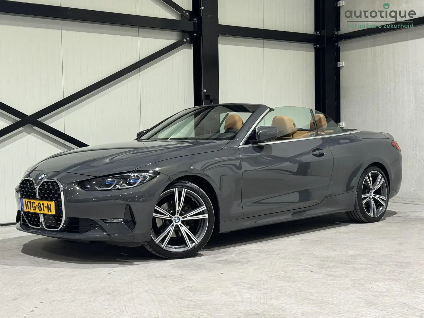 BMW 420 4-serie Cabrio 420i Individual Aut. | navi | leder Grijs - 1