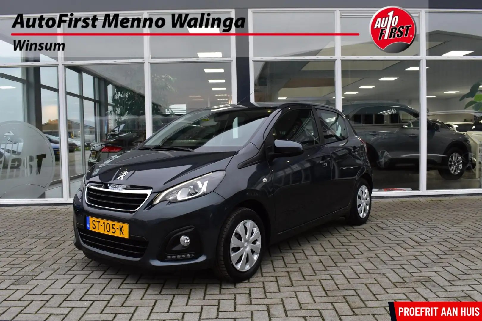 Peugeot 108 1.0 e-VTi Active|Airco|Bluetooth|Elek. Ramen| Grau - 1