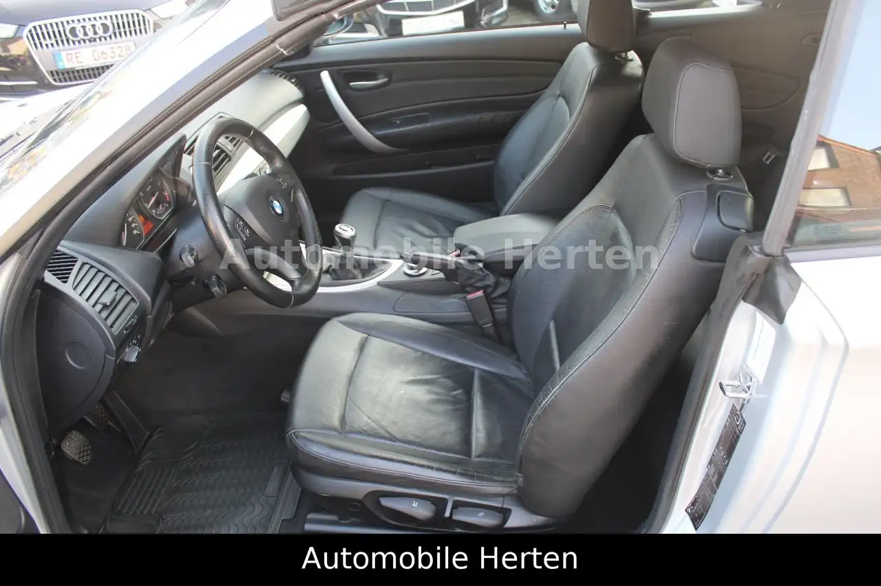 BMW 120i CABRIOLET - 170ch - 110 000KMS - SELLERIE CUIR - VOLANT EN CUIR - CT RECENT