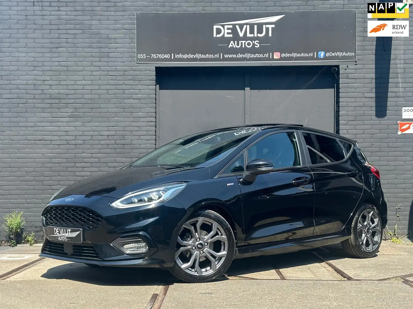 Ford Fiesta 1.0 ST-Line | Pano | Navi | Climate Control | Crui Schwarz - 1