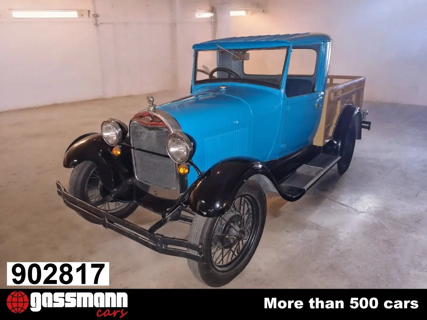 Ford Model A Pickup Albastru - 1
