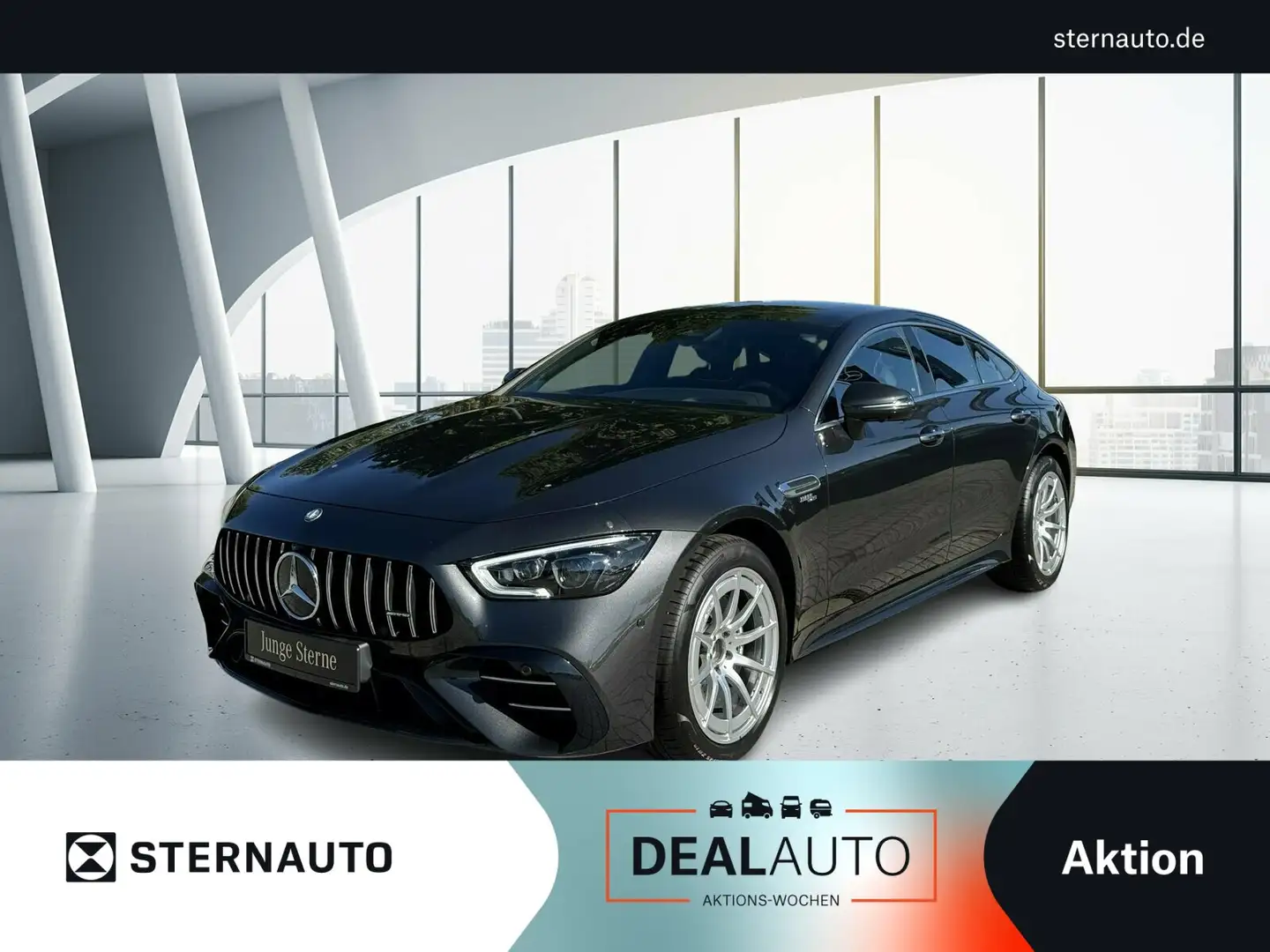 Mercedes-Benz AMG GT GT 43 4M+ StHz Pano AHK Memory Distro Multikontur HUD Grau - 1