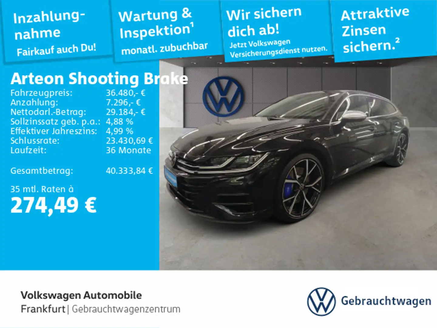 Volkswagen Arteon R 2.0 TSI DSG 4Motion Navi Negro - 1