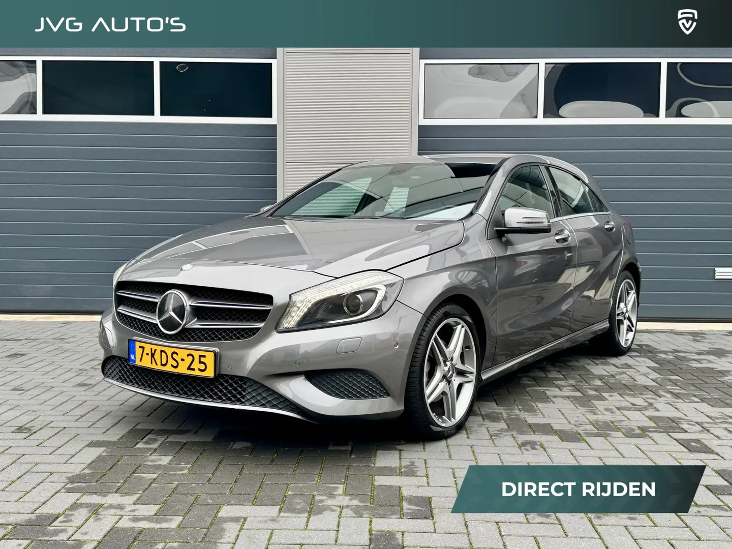 Mercedes-Benz A 200 Ambition Leer/ NAVI/ PDC/ LED/ 1e eigenaar/ NAP Gris - 1
