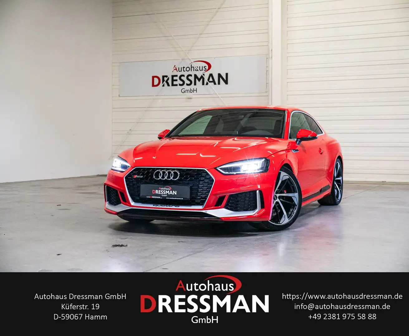 Audi RS5 Coupe KAMERA LED MASSAGE MEMORY TEMPOMAT Czerwony - 1