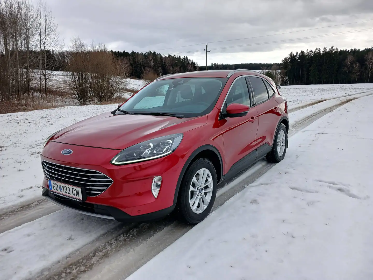 Ford Kuga Kuga 2,0 EcoBlue Hybrid Titanium X Titanium X Rot - 1