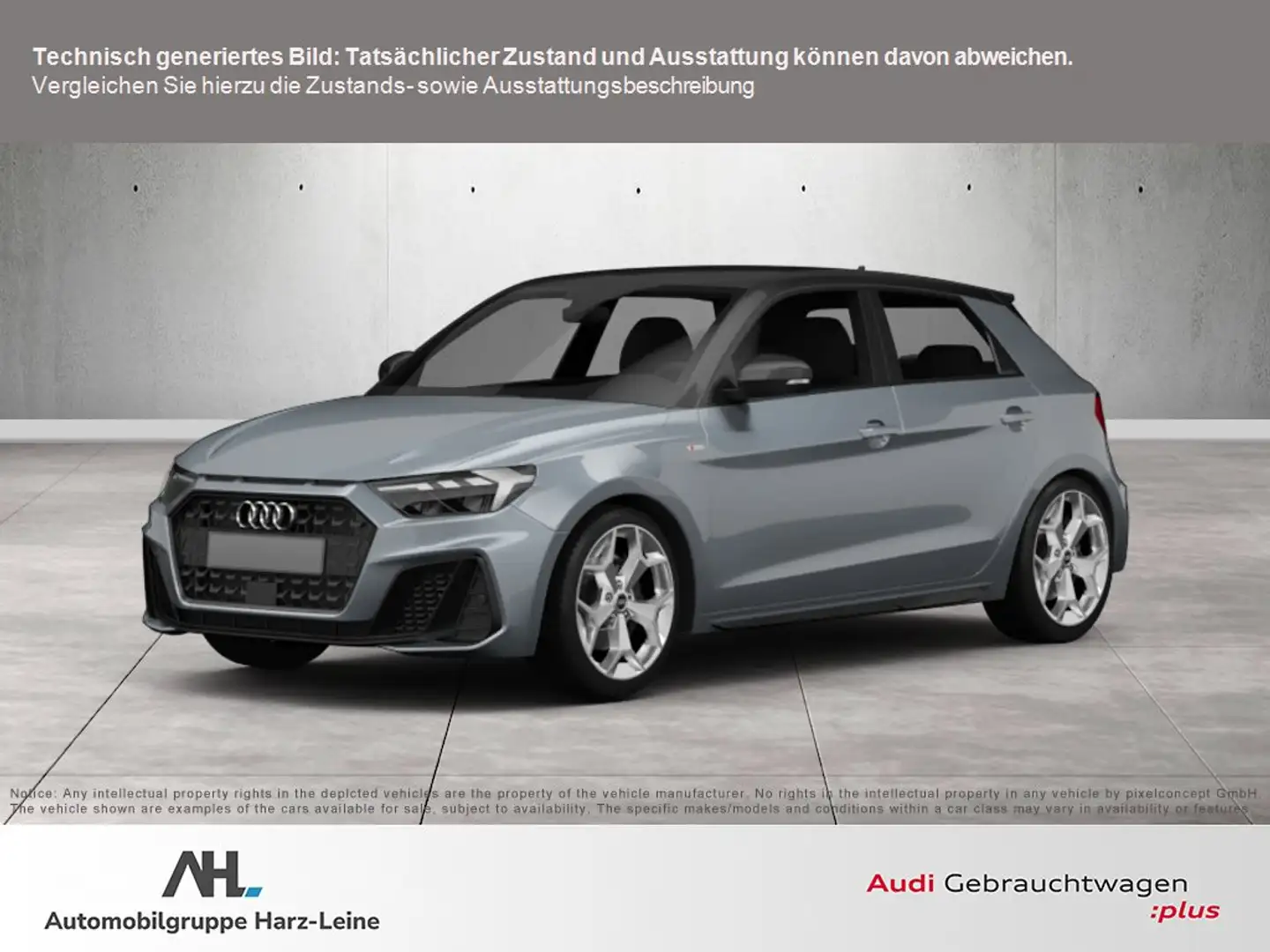 Audi A1 Sportback 40 TFSI Sline Competition S-tronic LED N Grau - 1