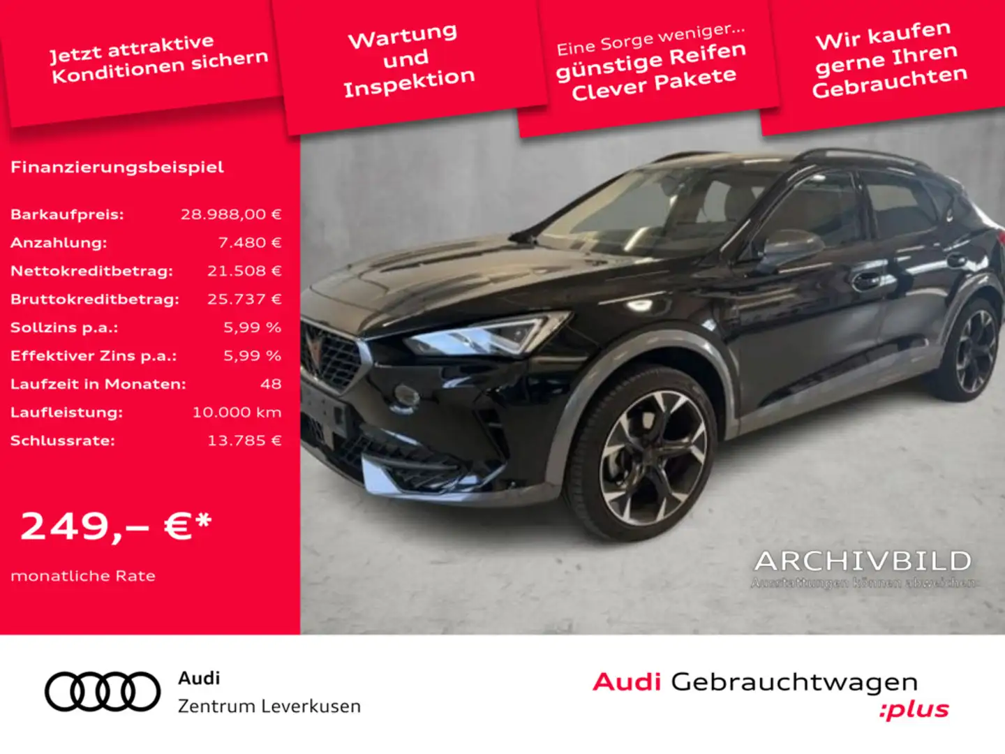 CUPRA Formentor DSG LED VIRT KAM SHZ PDC Schwarz - 1