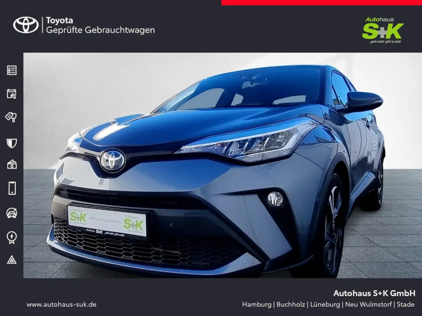 Toyota C-HR 2.0 Hybrid Team D*CARPLAY+SAFETYSENSE+NAVI+LED** Grau - 1