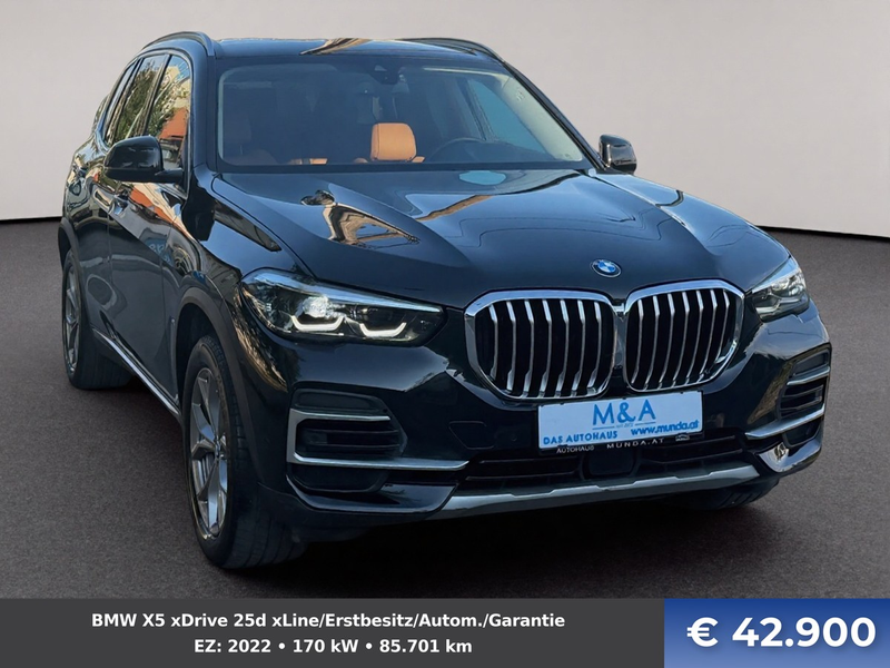 BMW X5 xDrive 25d xLine/Erstbesitz/Autom./Garantie — photo 3