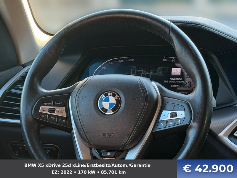 BMW X5 xDrive 25d xLine/Erstbesitz/Autom./Garantie — photo 10