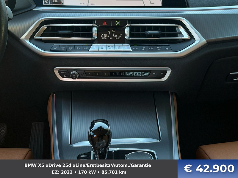 BMW X5 xDrive 25d xLine/Erstbesitz/Autom./Garantie — photo 9