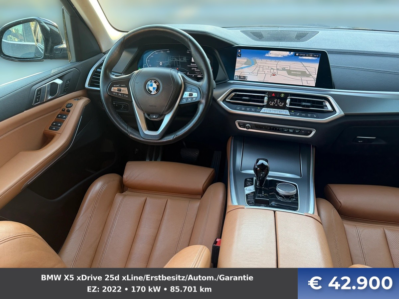 BMW X5 xDrive 25d xLine/Erstbesitz/Autom./Garantie — photo 8