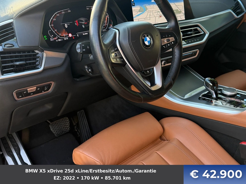 BMW X5 xDrive 25d xLine/Erstbesitz/Autom./Garantie — photo 11