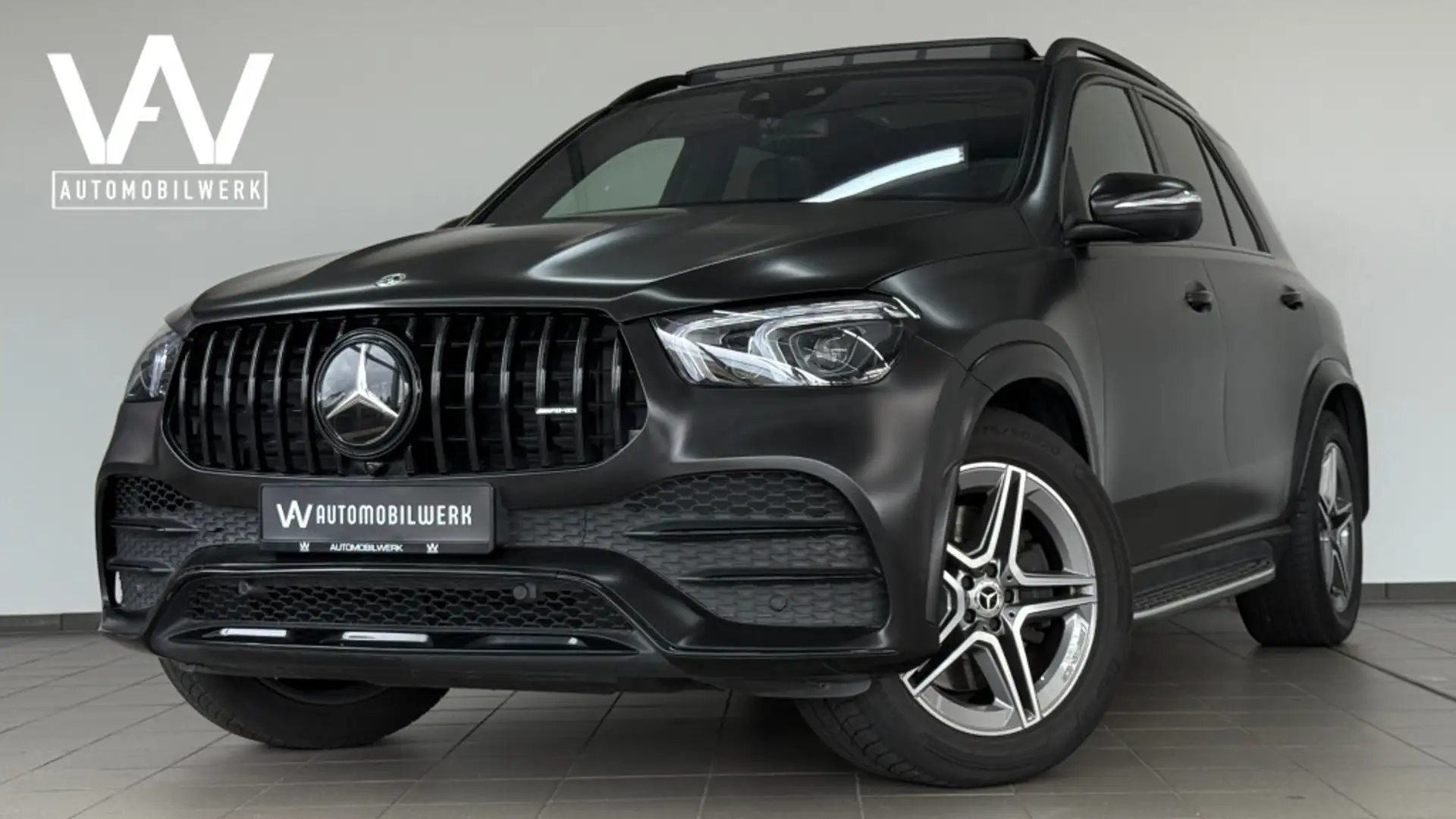 Mercedes-Benz GLE 400 d AMG|PANO |AHK |NIGHT |BURM |MATT |360° Schwarz - 1