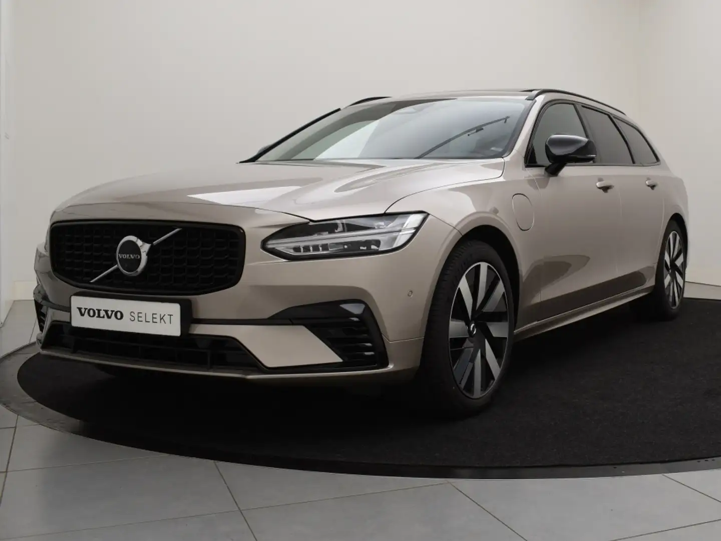 Volvo V90 T6 PLUG-IN HYBRID PLUS DARK SCHUIFDAK 360GR CAM 19 Grijs - 2