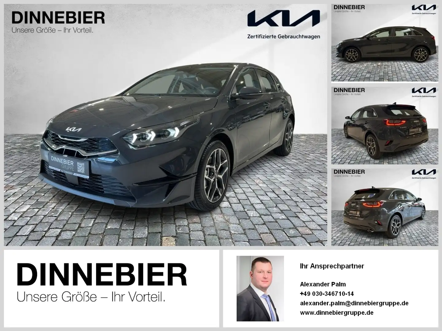 Kia Ceed / cee'd CEED 1.5T Spirit Glasdach+LED+Navi+Kamera Grau - 1