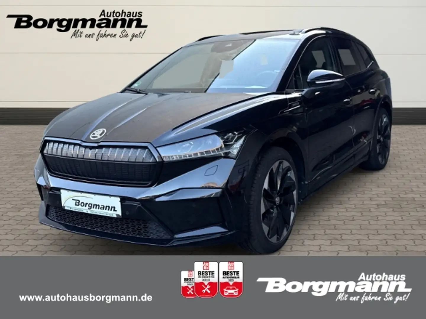 Skoda Enyaq Sportline 80 Sportpaket HUD AD StandHZG AHK-klappb Schwarz - 1