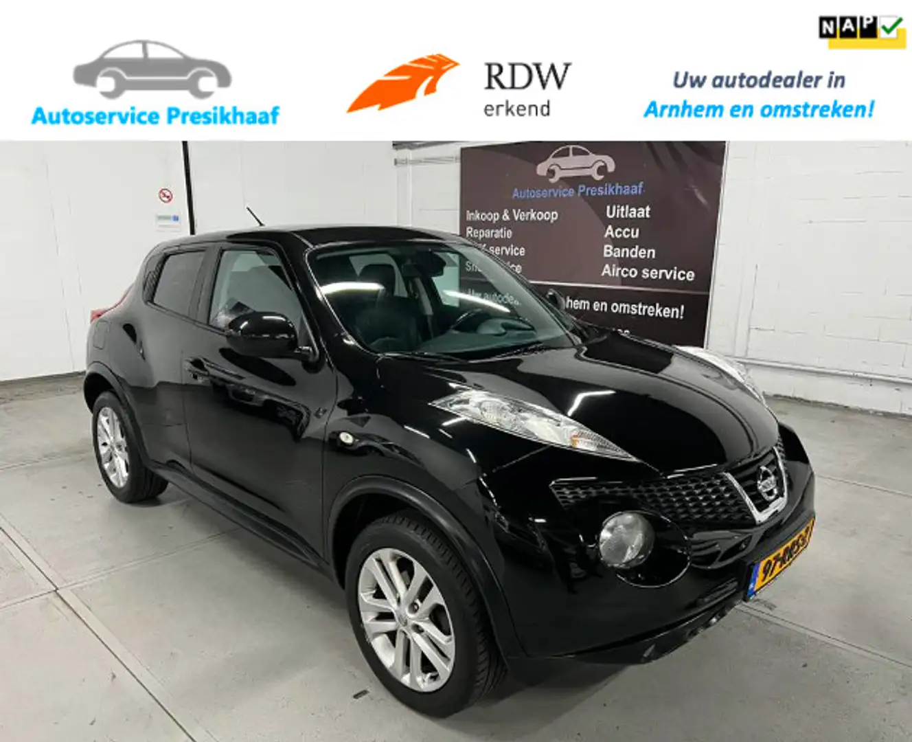 Nissan Juke 1.6 Tekna VOL-LEDER / CAMERA / NAVIGATIE Noir - 1