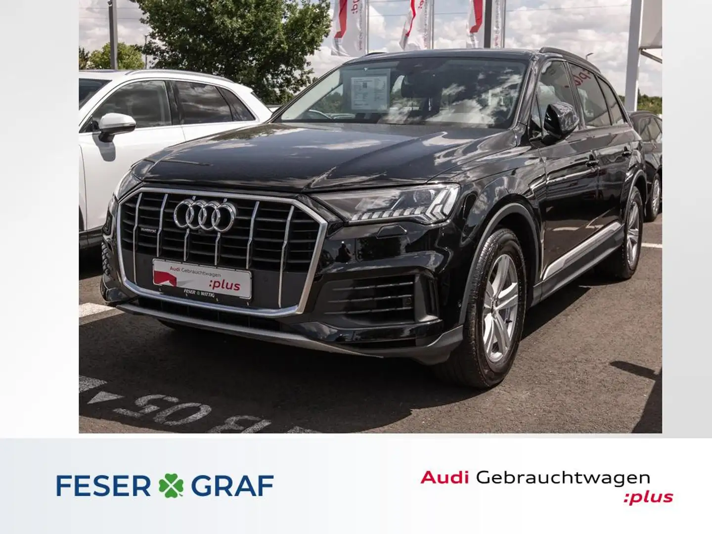 Audi Q7 50 TDI qu.,Matrix,AZV,ad.Air,Kamera,Navi+ Schwarz - 1