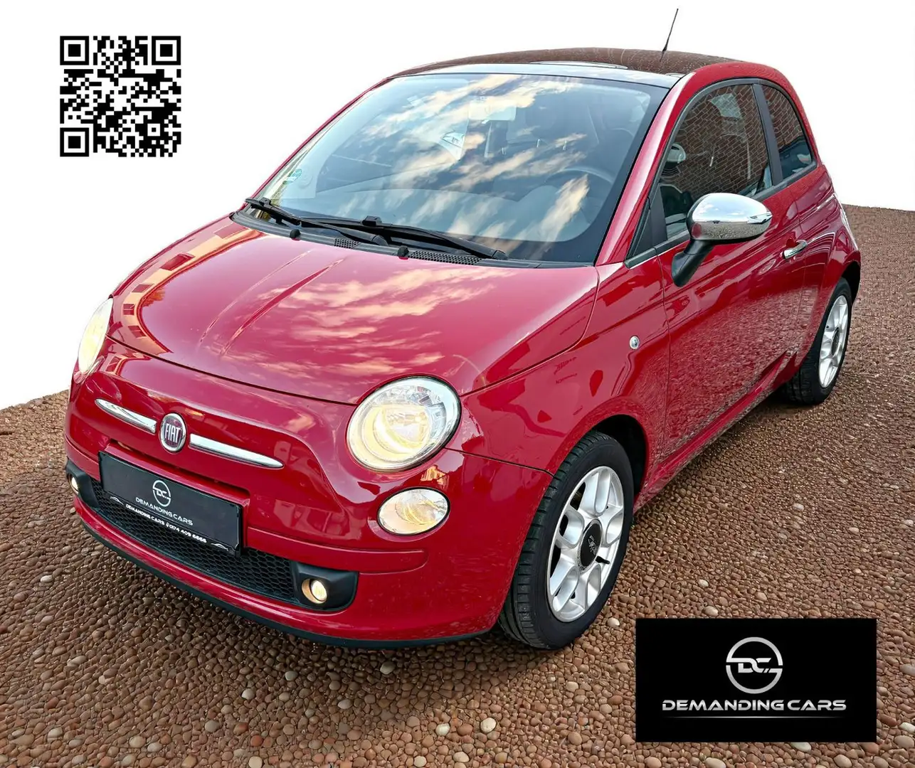 Fiat 500 1.4 16V Sport 100Ps Panorama Leder Klimaauto Rouge - 1