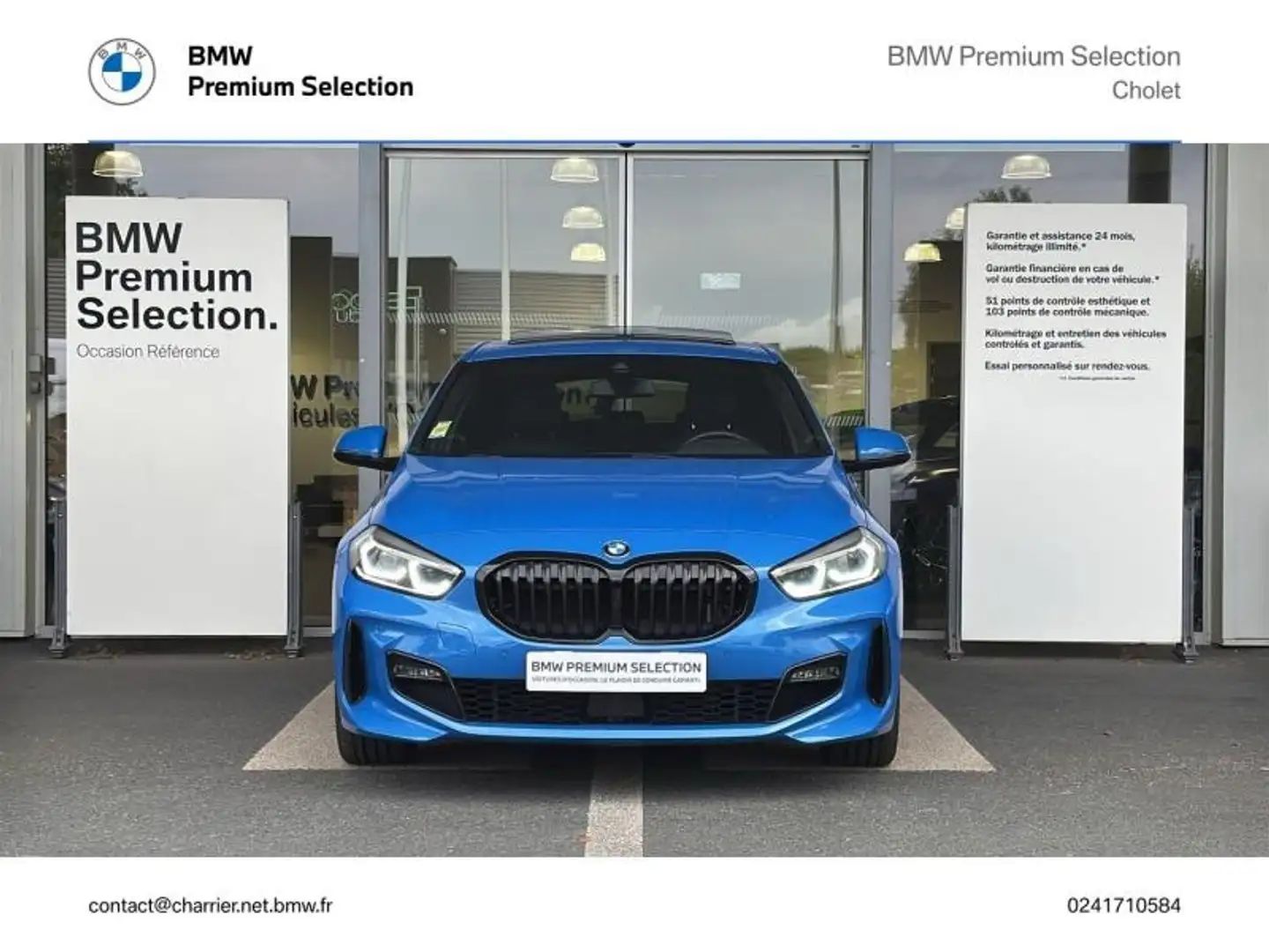 BMW 118 118dA 150ch M Sport 8cv Bleu - 2