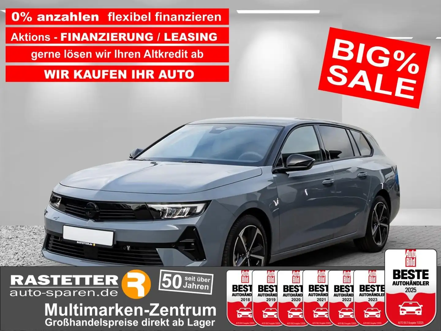Opel Astra Sports Tourer GS ACC+360Kam+LED+Keyless+AGR+CarPla Grigio - 1