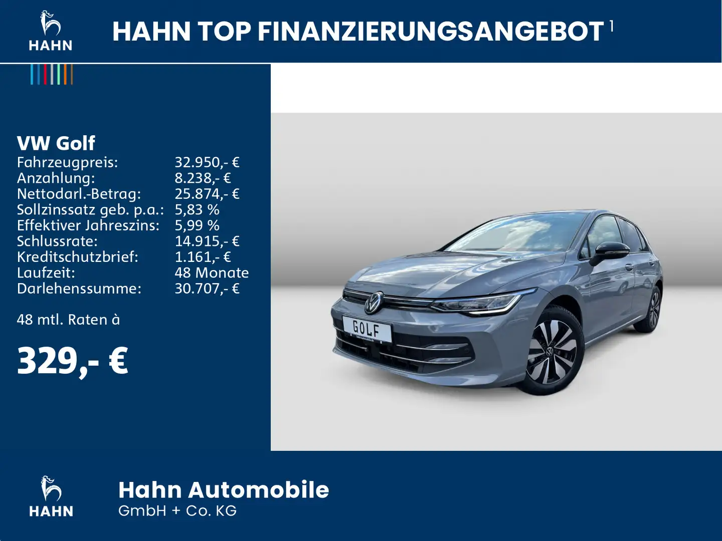 Volkswagen Golf GOAL 1,5eTSI DSG Kamera Ganzjahresreifen Grau - 2