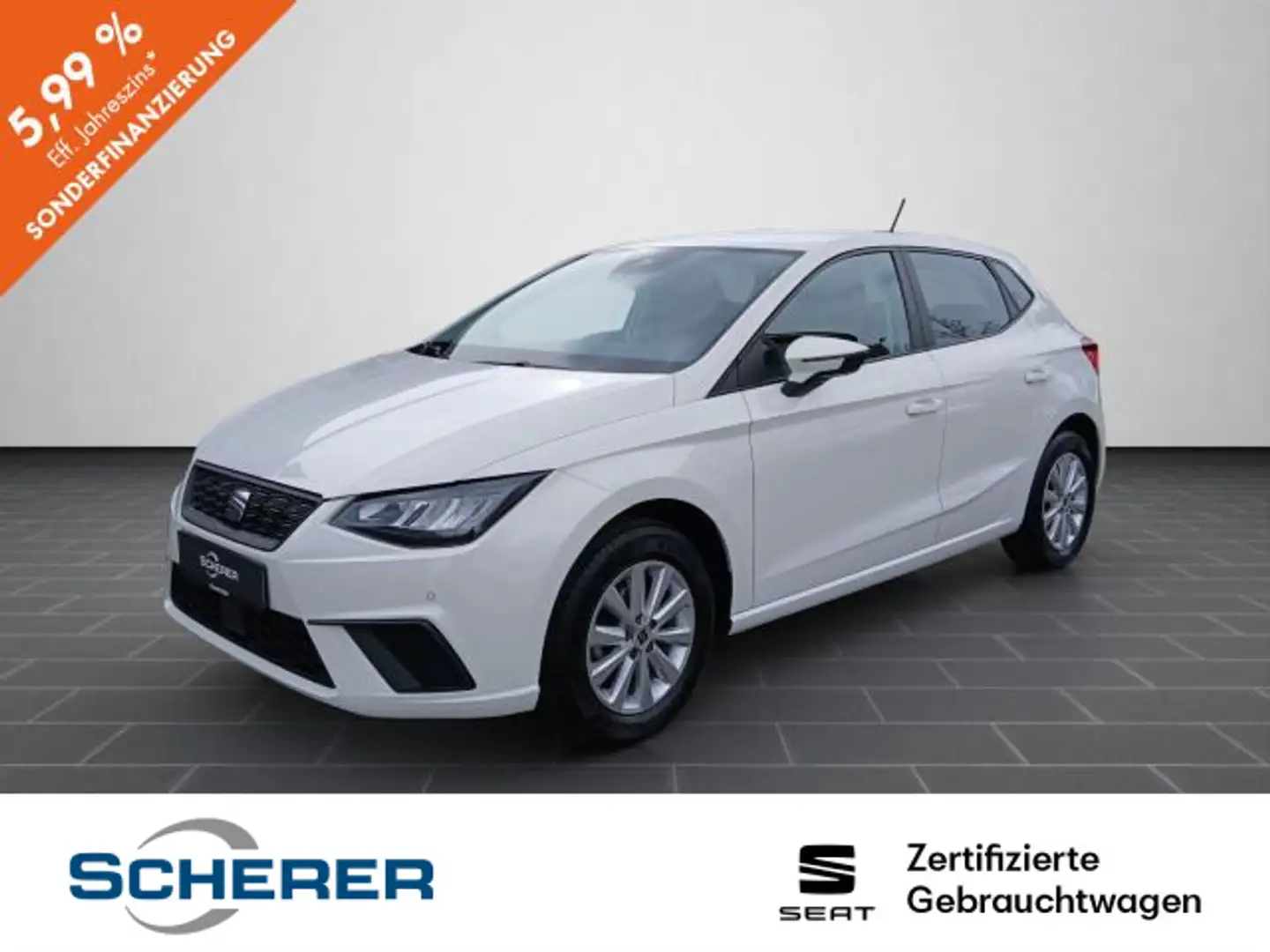 SEAT Ibiza Style 1.0 MPI NAVI CARPLAY LED PDC ALU Weiß - 1