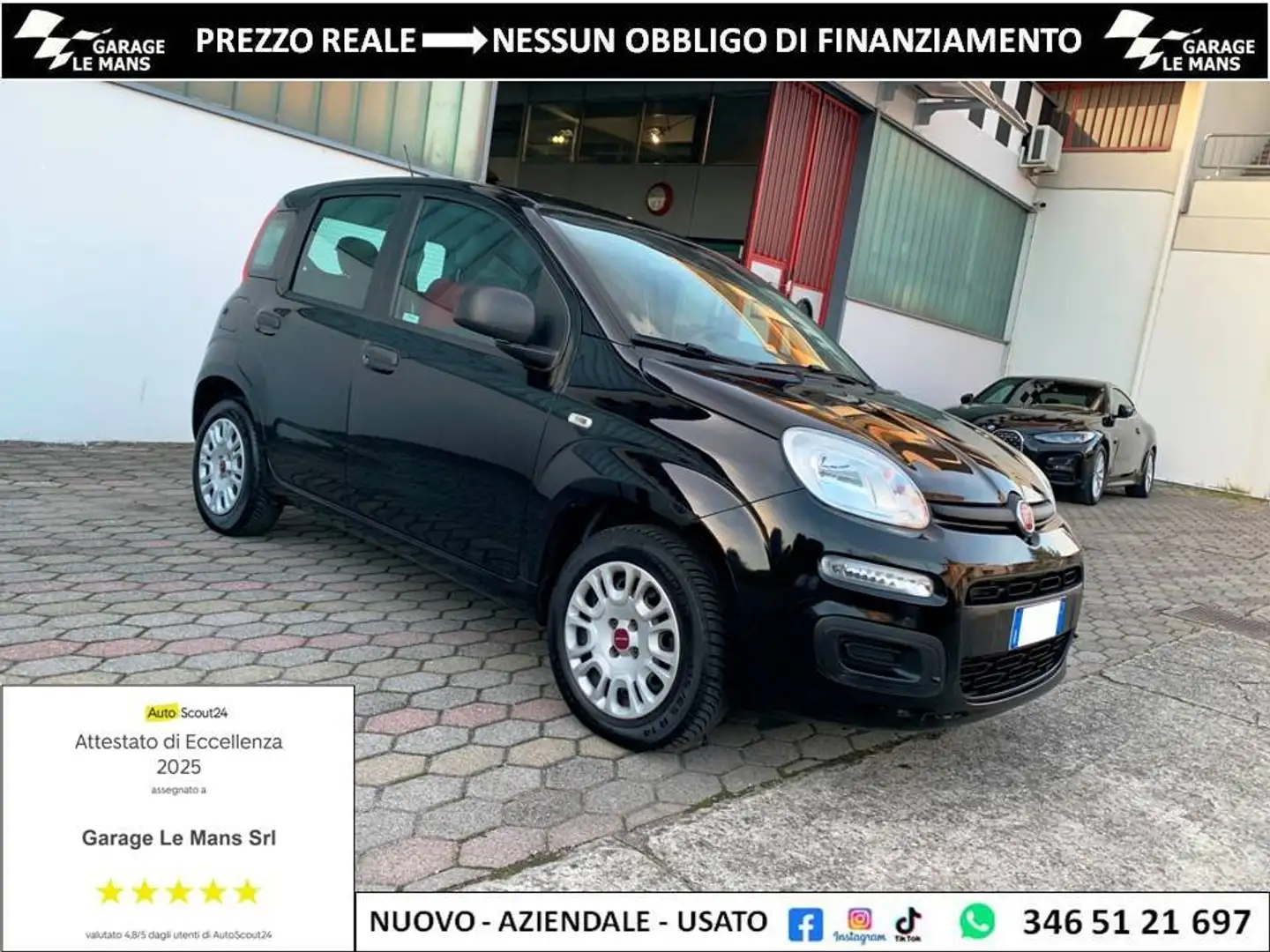 Fiat Panda 1.2 Pop 69cv E6 Nero - 1